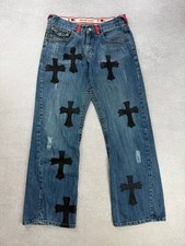 Pantaloni Denim Vintage Armani Jeans Personalizzati Cromati Stile Cuori Doveri Pagati (USA)