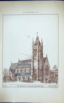 Altes Gebäude 1884 Architektur St. Saviour'S Kirche Brixton Rise Robi viktorianisch