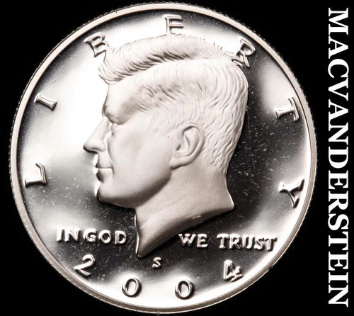 2004-S Kennedy Half Dollar- Silver Choice Gem Proof Luster No Reserve #i3567