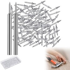 200Pcs Double-Head Skirting Thread Seamless Nail, Skirting Line Without Marks Na