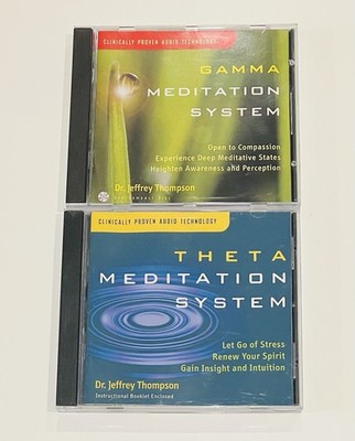 Gamma & Theta Meditation System (2 CD Lot) by Jeffrey Thompson, Fast Free Ship