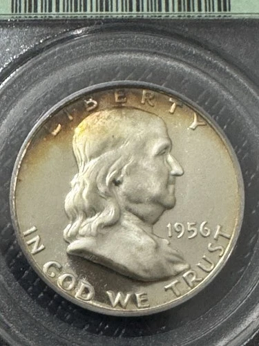 1956 Cameo Proof Franklin Half Dollar, PCGS PR67CAM, Old Holder, Free shipping