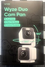 NEW WYZE Pan Cam Duo, Dual Cam Indoor/Outdoor, Plug-In 2K Security Camera w/ Pan