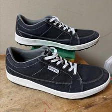 Etonic Men's Golf Shoes 10.5M Spikeless Stabi Life Lace Up Sport Black EUC