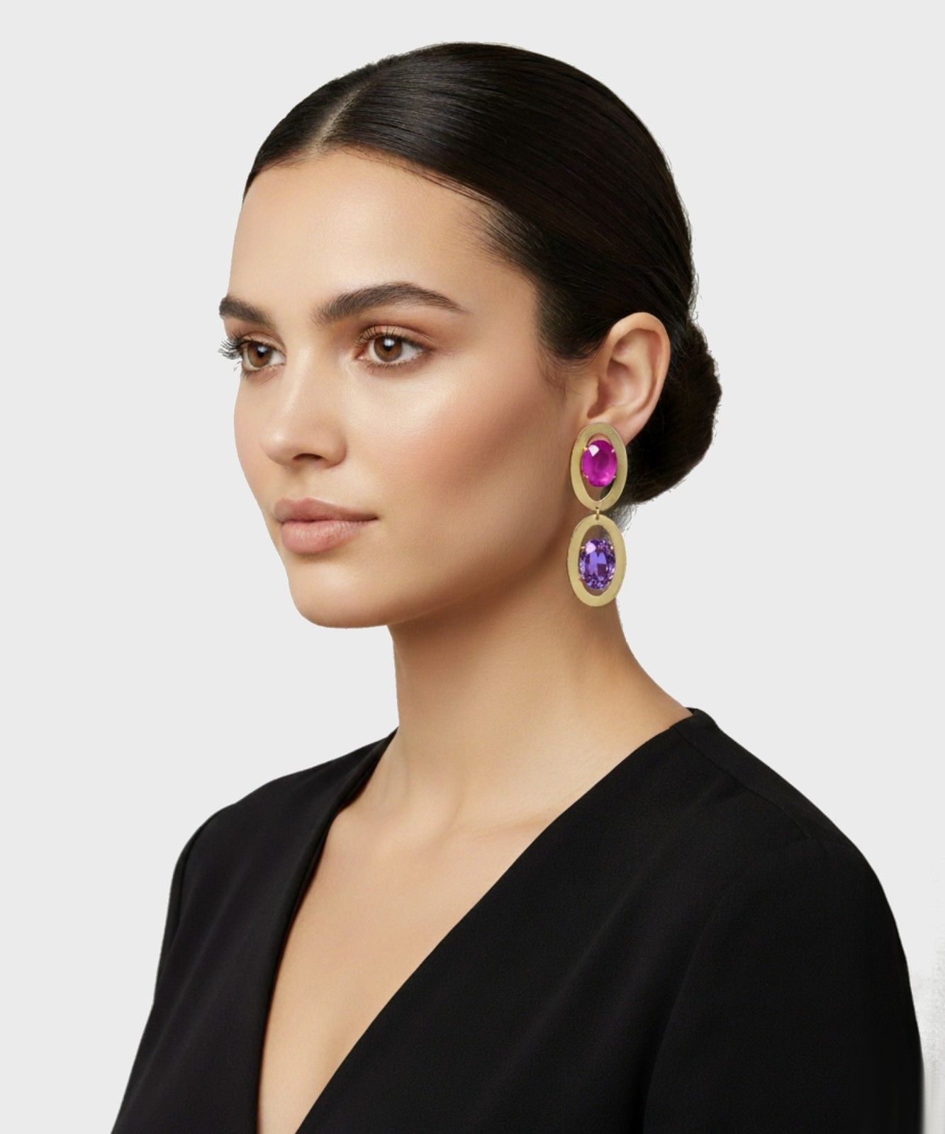 Золотое кольцо с двойным кольцом и Лилой Штайн OR2402EVI 19990₽