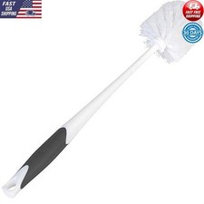 Toilet Plunger Bowl Brush Set W/ Caddy Heavy Duty Antimicrobial Cleaning Tools