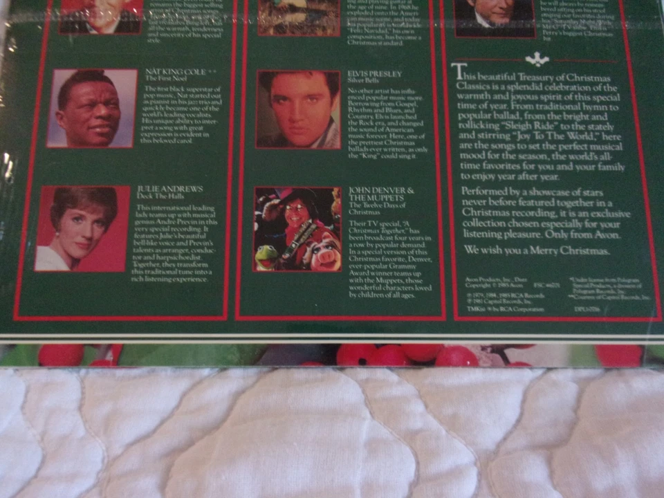 A CHRISTMAS TREASURY OF CLASSICS FROM AVON LP NEW ELVIS JOHN DENVER DOLLY PARTON - Image 4 of 4