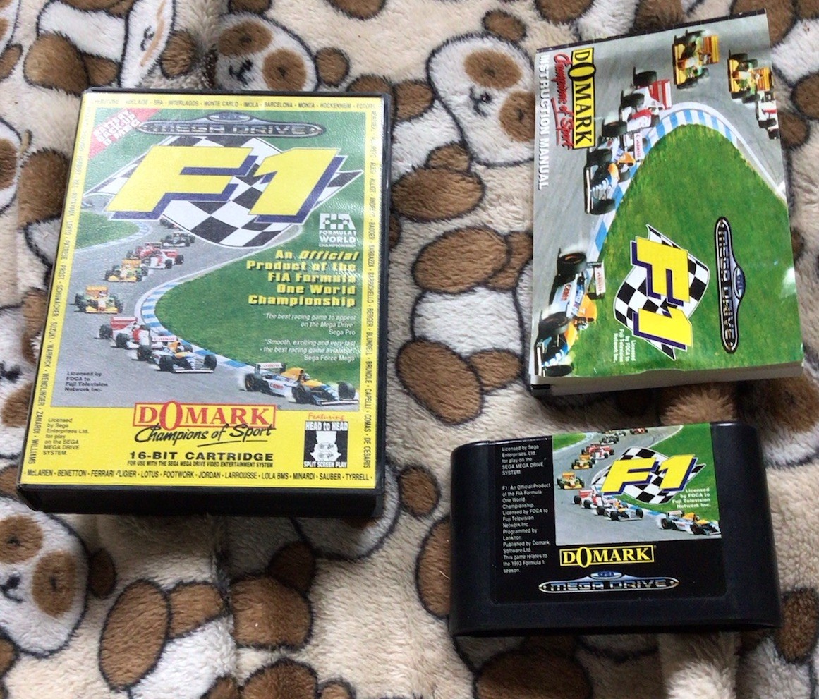 F1 Sega MegaDrive Pal. Jeu/boite/notice. Cib. Complet. MD