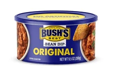BUSH's 9.5 Ounce Pinto Bean Dip Pack of 12 Creamy Dip with Serrano Peppers