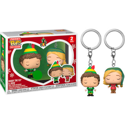 Elf: Buddy The Elf & Jovie Funko Pocket POP! Schlüsselanhänger 2 Stück