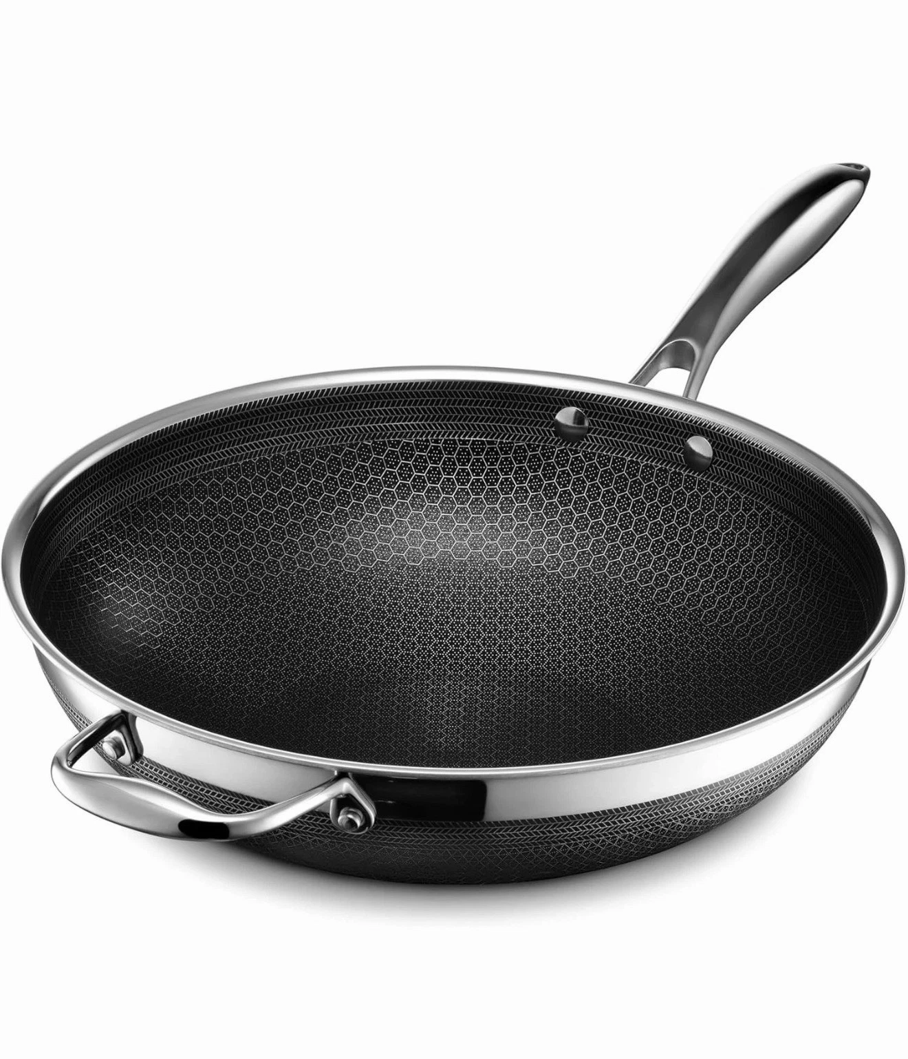 Hexclad Hybrid Cookware Stainless Steel Pan Nonstick 12" Wok (NO LID)
Opens in a new window or tab