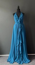 Allure Bridals Women’s Size 12 Peacock Blue Bridesmaid Dress