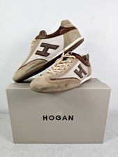 SCARPE UOMO HOGAN OLYMPIA SLASH H FLOCK ESTIVE USATE TAGLIA 7,5 SNEAKER