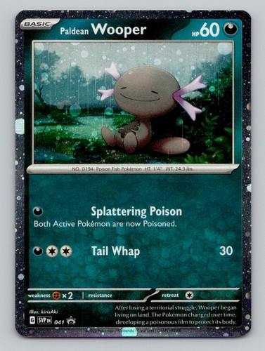 Paldean Wooper 041 Promo Scarlet & Violet Promo Pokemon Holo Near Mint