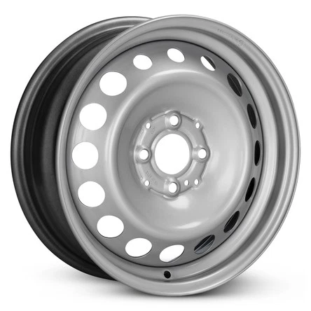 Rueda nueva para Smart ForTwo 2016-2019 llanta trasera de 15 pulgadas pintada de acero plateado Foto 2 de 4