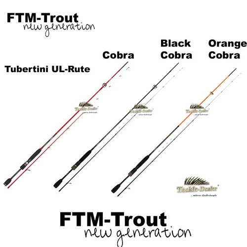 FTM Tubertini Cobra UL- Rute Cobra, Black Cobra, Orange Cobra Spinnrute