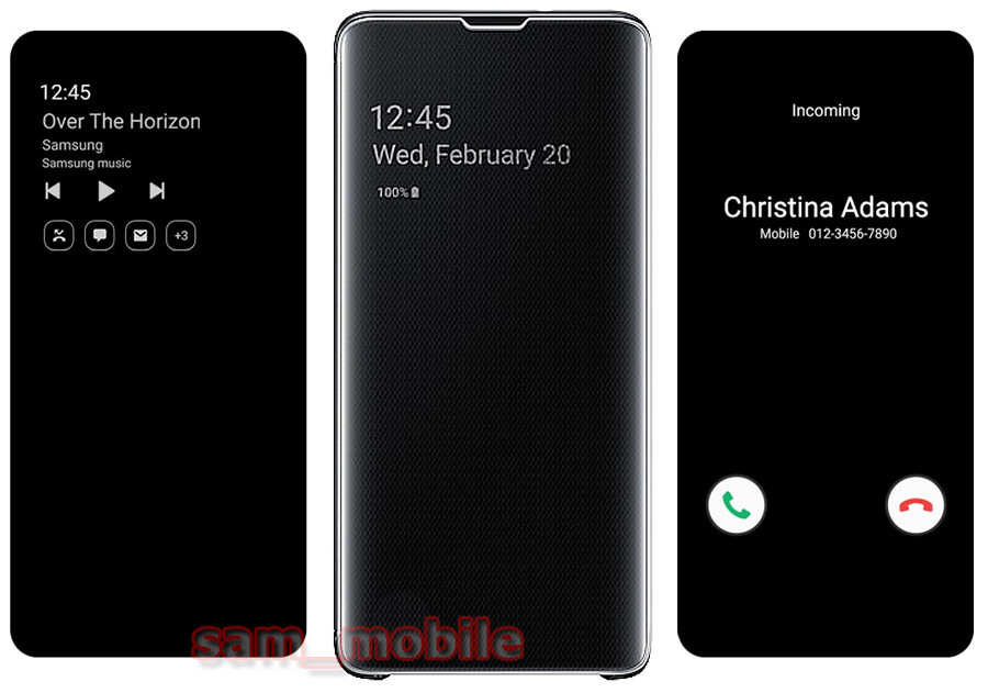 New Official SAMSUNG genuine CLEAR VIEW Cover case EF-ZG975 for 