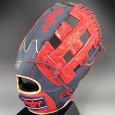 Rawlings HOH Paisley Revival Softball Glove RHT GR1FHPN55W Navy Scarlet