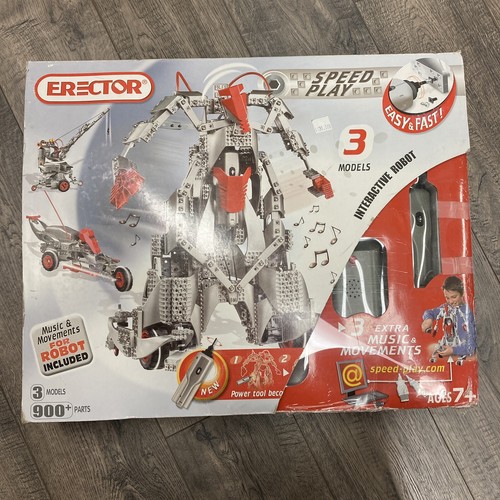 2005 Erector Meccano Speed Play 3 Models Interactive Robot 900 + Parts - Picture 1 of 9