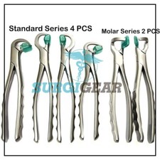 Dental Extraction Forceps Standard Series Set of 4 Pcs  2 pcs Molar Series Set