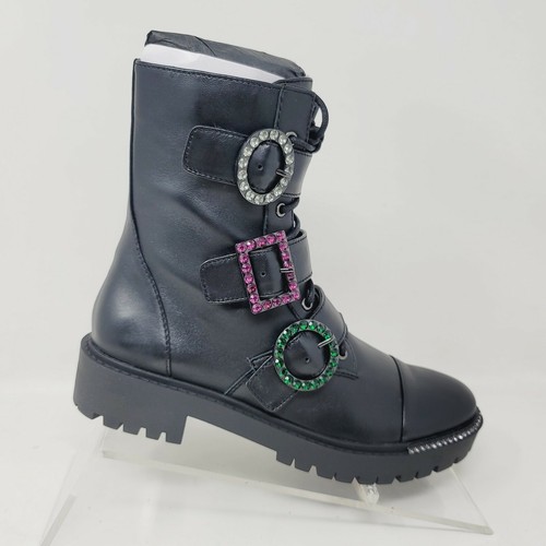 Women's Jessica Simpson Kirlah Combat Boot, Size 5 M - Black
