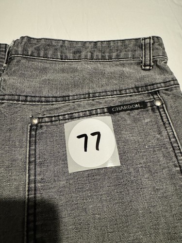 Vintage 80's Chardon Jeans size 33 x 32 - Gray Denim - RN 63993 - 第 8/8 張圖片