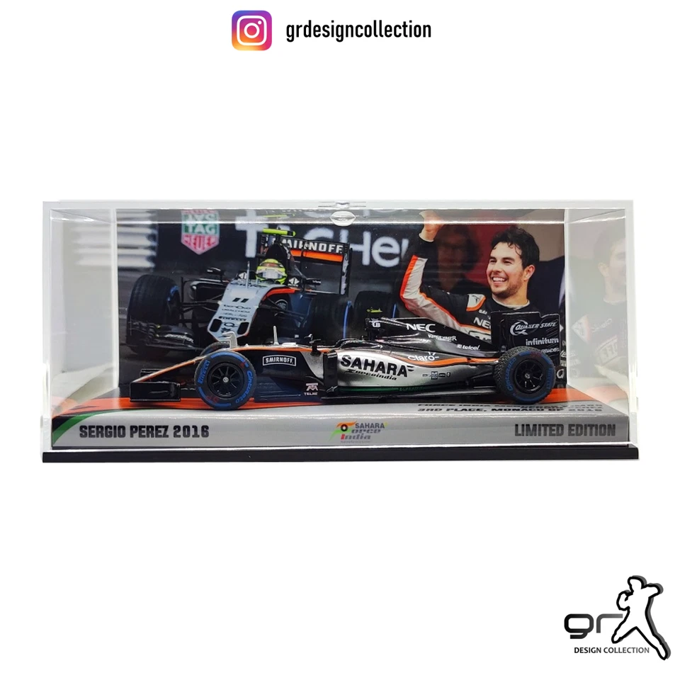 Sergio Perez - Force India VJM09 - 3rd Place F1 Monaco 2016 / IXO Altaya / 1:43 - Immagine 2 di 4