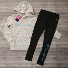 New Girl's CHAMPION Heavyweight Sweatshirt and Leggings Outfit Multiple Sizes
