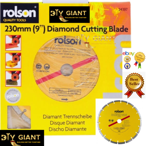 9"/ 12" Diamond Tipped Disc Dry Cut Segmented for stone Concrete grinder - Picture 5 of 12