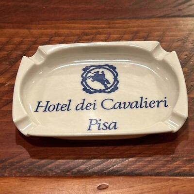 Hotel Dei Cavalieri Pisa Italy Vintage Ashtray 1960s 1970s 60s 70s Plastic