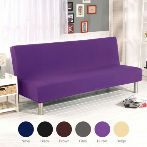 Armloser Schlafsofa Bezug Stretch Futon Schonbezug Klappsofa Möbel Schutz - Bild 17 von 57