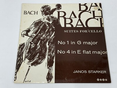 Bach Suites For Cello Janos Starker No 1 In G Major No 4 In E Flat Major Record 