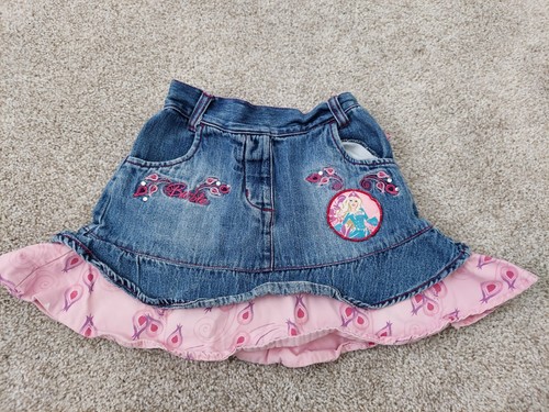 Vintage Y2k Barbie Island Princess Jean Skirt
