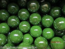 BULK LOT 2 POUNDS 9/16 INCH MARBLES GREEN COLOR MEGA MARBLES FREE SHIPPING