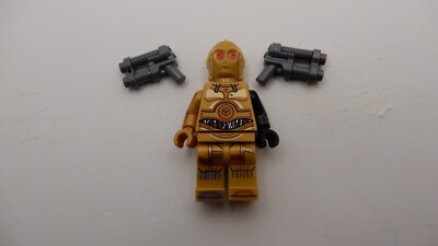 LEGO Star Wars Bounty Hunter C-3PO Minifig Dark Falcon Red Eye w/ extra Weapons
