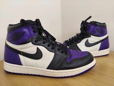Nike Air Jordan 1 Retro High Court Purple 1.0 Basketball Shoes Trainers UK 9.5