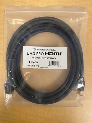 Tributaries UHD PRO HDMI 18 Gbps Performance 4 Meter Cable - New