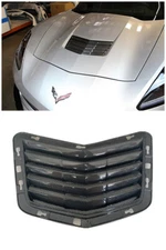 Carbon Fiber Hood Vent Insert Air Intake Ducts For Chevrolet Corvette C7 2014-19
