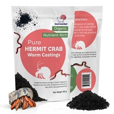 Organic Pet Hermit Crab Food Supplement Worm Castings - 85g