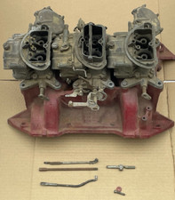 1970 Mopar 440 6 Six Pack Carbs Intake Manifold Holley Carburetors 3x2 Charger
