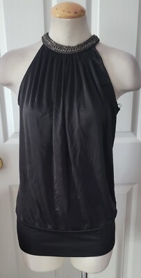 Cache Chain Accent Neck Top S