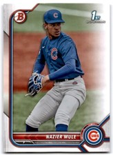 2022 Bowman Draft 1st Bowman Paper Prospect Nazier Mule Chicago Cubs #BD-77
