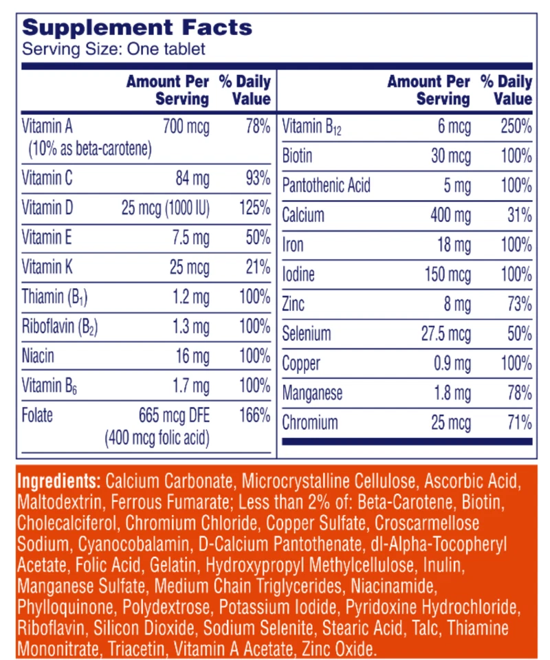 Bayer One A Day Mujer Multivitamínico Nutrientes Clave para Mujer 300 Comprimidos Foto 3 de 4