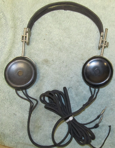 Antique Set Of Radio Headphones, AUTH 1100 #9