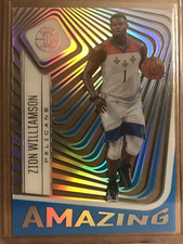Zion Williamson 2020-21 Panini Illusions “Amazing Sapphire“ Card #16 Pelicans