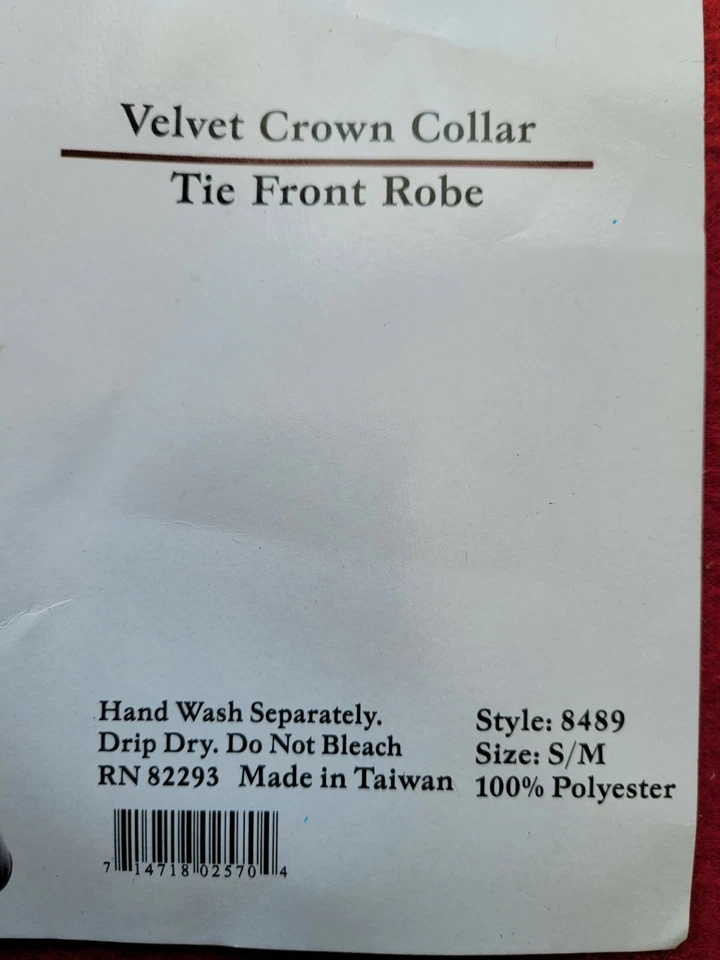 Sexy Disfraz de Halloween para Mujer Terciopelo Corona Cuello Bata Talla S/M Foto 3 de 4