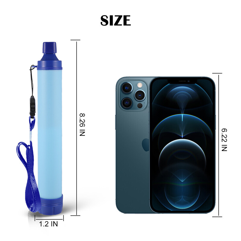 Camping Drink Water Filtration Straw Water Filter Survival Emergency