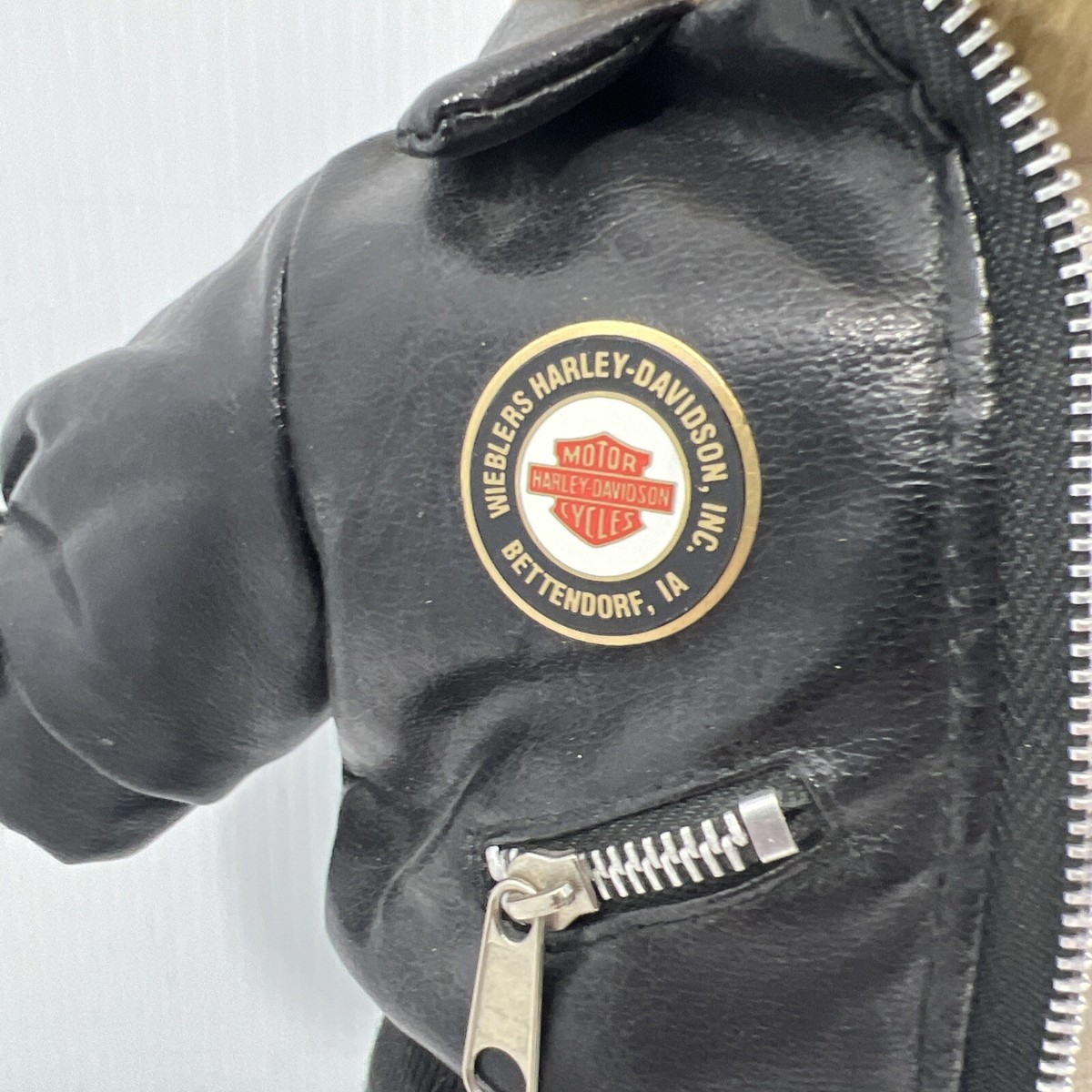 Vermont Teddy Bear Faux Leather Biker Jacket Motorcycle