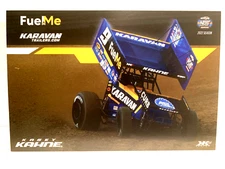 2022 KASEY KAHNE KKR #9 FUELME KARAVA WORLD OF OUTLAWS SPRINT CAR DIRT POSTCARD