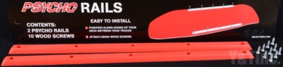 Vision Psycho Brand 14.5'' Skateboard Rails RED